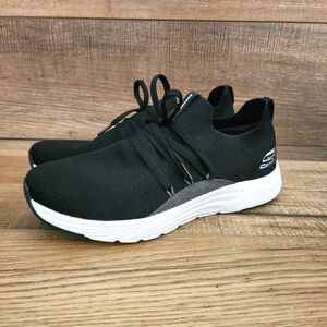 Skechers Slip On Women Sneakers Stretch Fit Memory Foam Black 9.5 No Tie Laces